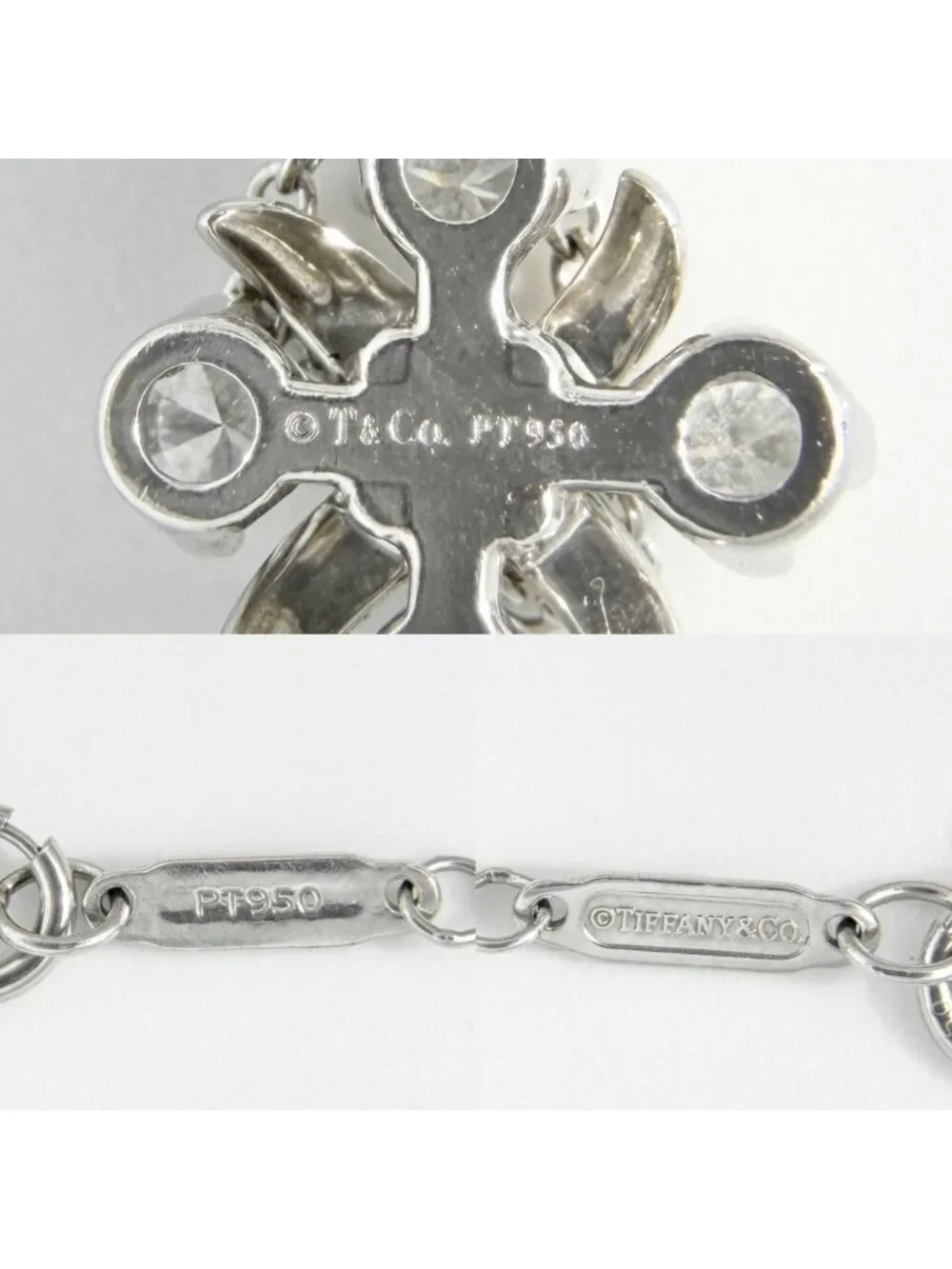 Tiffany & Co Necklace Jean Schlumberger Sixteen Stone Cross Stitch Accessory